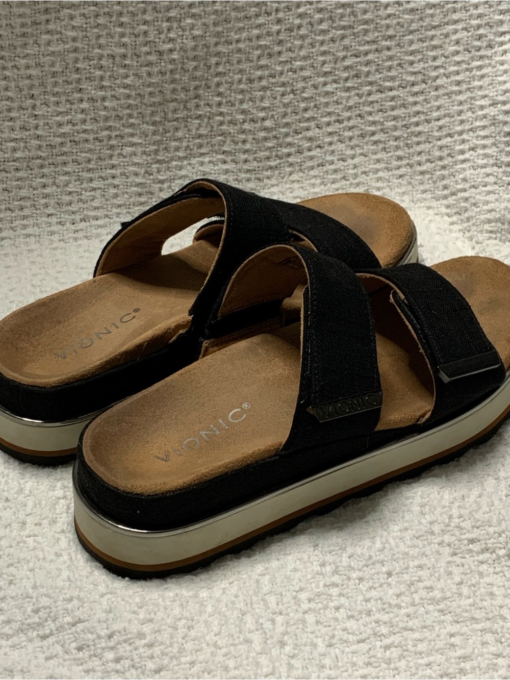 Vionic "Brandie" Adjustable Platform Slide Sandals